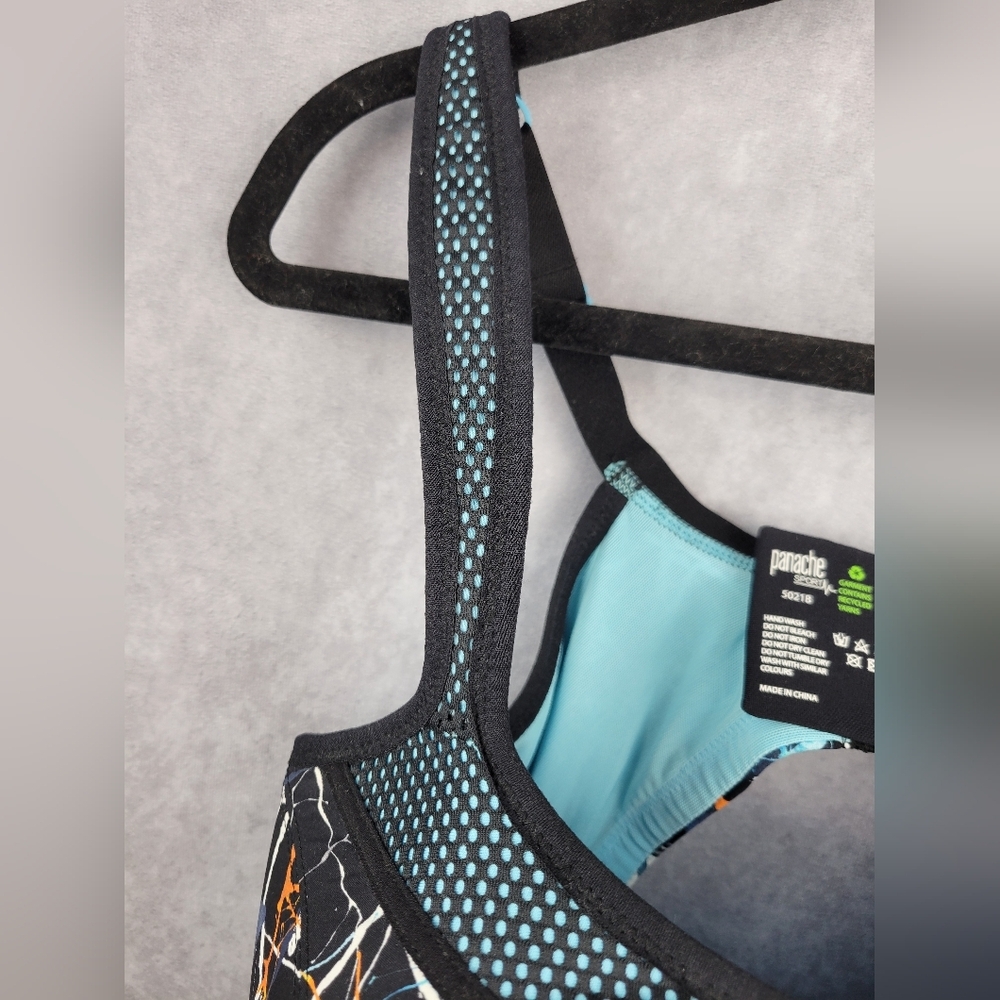 Panache Women's Ink Splat Ultimate High Impact Underwire Sports Bra‎ Size 40FF - Picture 9 of 13